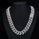 20mm 5 Row Moissanite Cuban Chain
